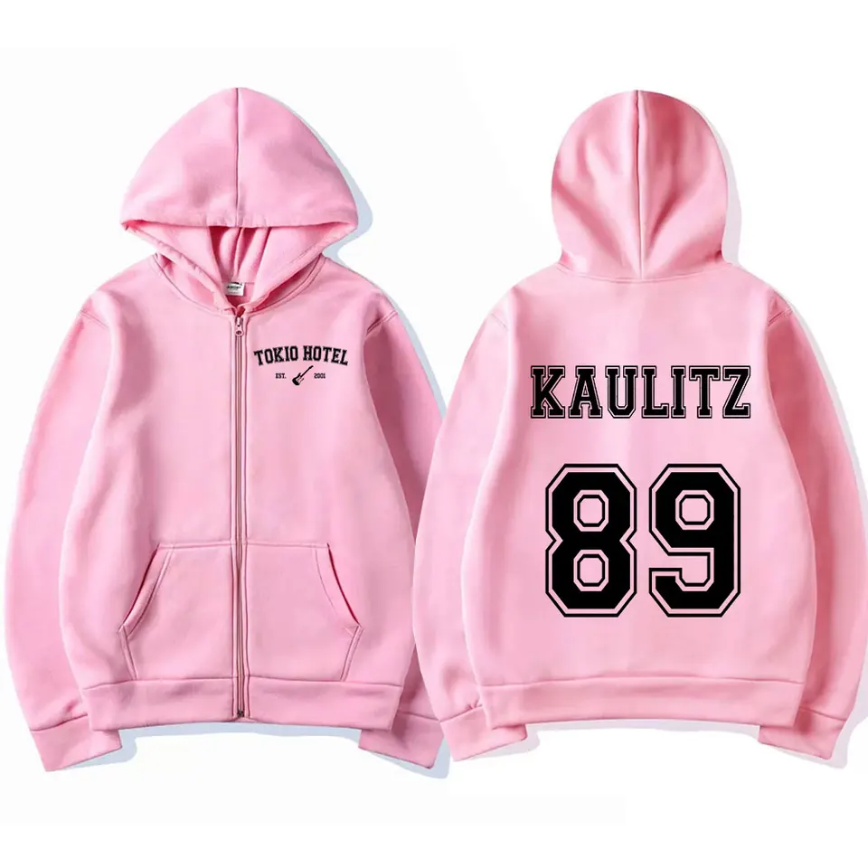 Rock Band Tokio Hotel Kaulitz Zipper Hoodies Men's Clothing Autumn