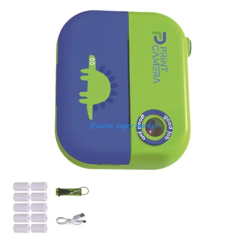 090B Kreatywny strzelający aparat zabawkowy dla dzieci Natychmiastowy wydruk zdjęcia 16 pamięci Zbudowane w konkursach USB