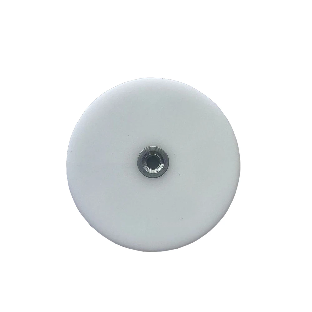 6/10 D43mm White Strong Rubber 22LBS Neodymium Magnets with M4 Female Thread Magnet Base Anti-Slip Heavy