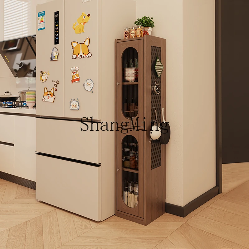 

CL30CM Solid Wood Gap Sideboard Kitchen Storage Wall-Mounted Multi-Functional Bedside Organizer Cabinet