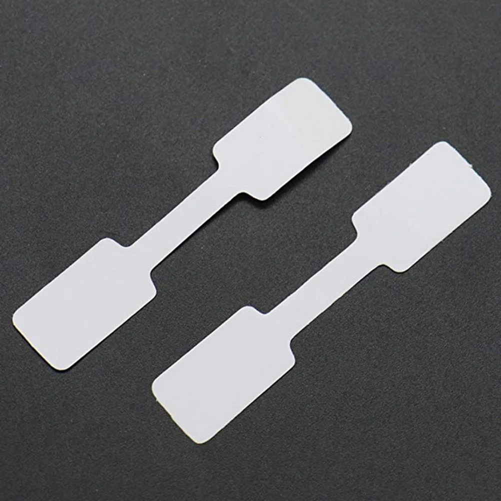 300 Pcs Label Circle Stickers Price Tags Rings Jewelry White Blank Necklace Hanging The