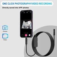 5.5/8mm 200MP Endoscopic Video Controlled Sewer Endoscope Camera Drain For Iphone 6 8 IOS Mobile Smartphone Cars Android Type C