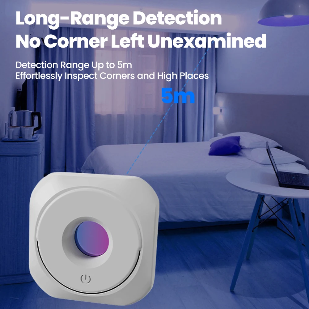 Anti-spy Camera Detector Portable Hidden Lens Camera Detect Finder For Hotel Anti-Peeping Security Protection Candid Detector