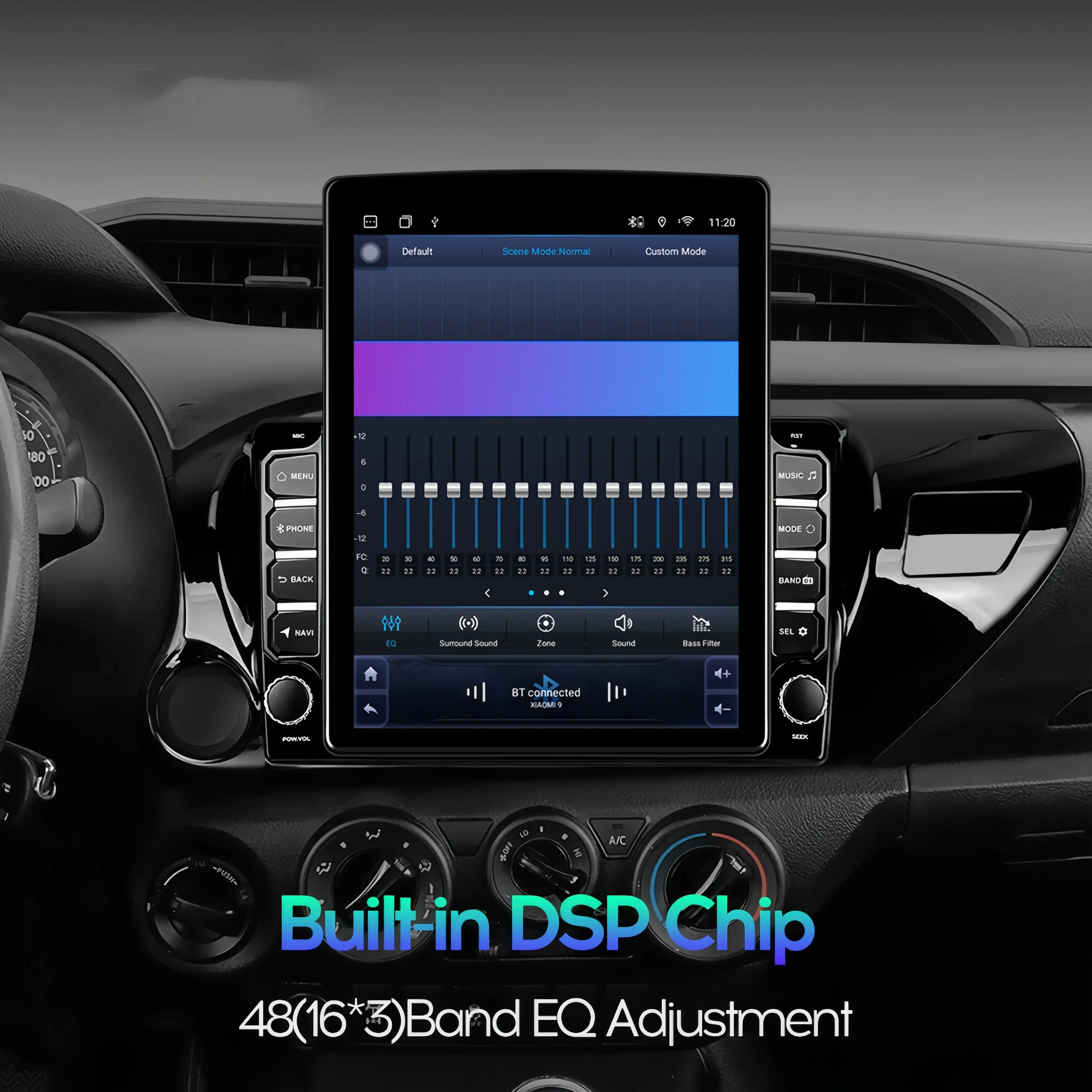 8G+128G Android 14 Auto Multimedia Player For Toyota Hilux 2015 - 2023 Car Radio Stereo GPS Navi Monitor Head Unit DVD Cassette
