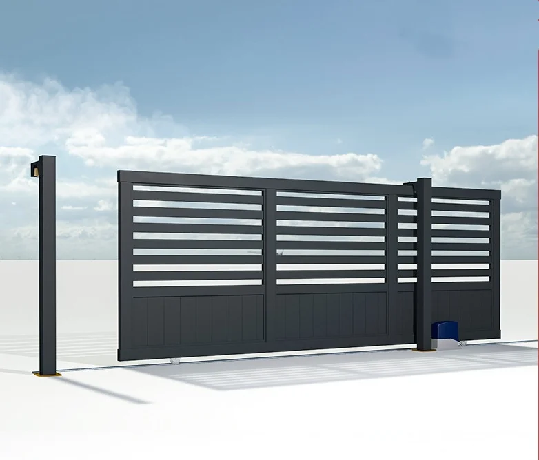 *& Ranch Entry Gates Custom Steel Driveway Entrance Sliding Automatic Security Outdoor
