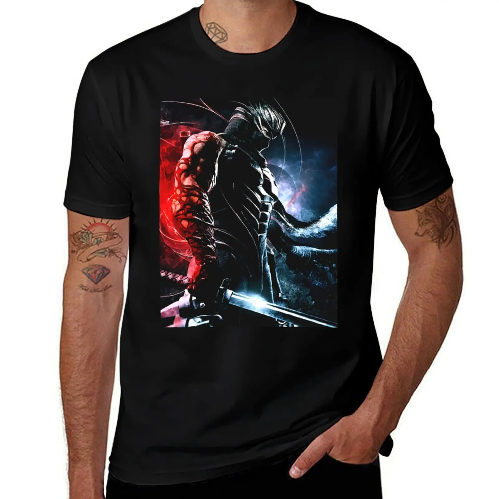 

Ninja Gaiden Ryu Hayabusa T-Shirt sweat quick drying croswit shirt man T-shirts for men cotton