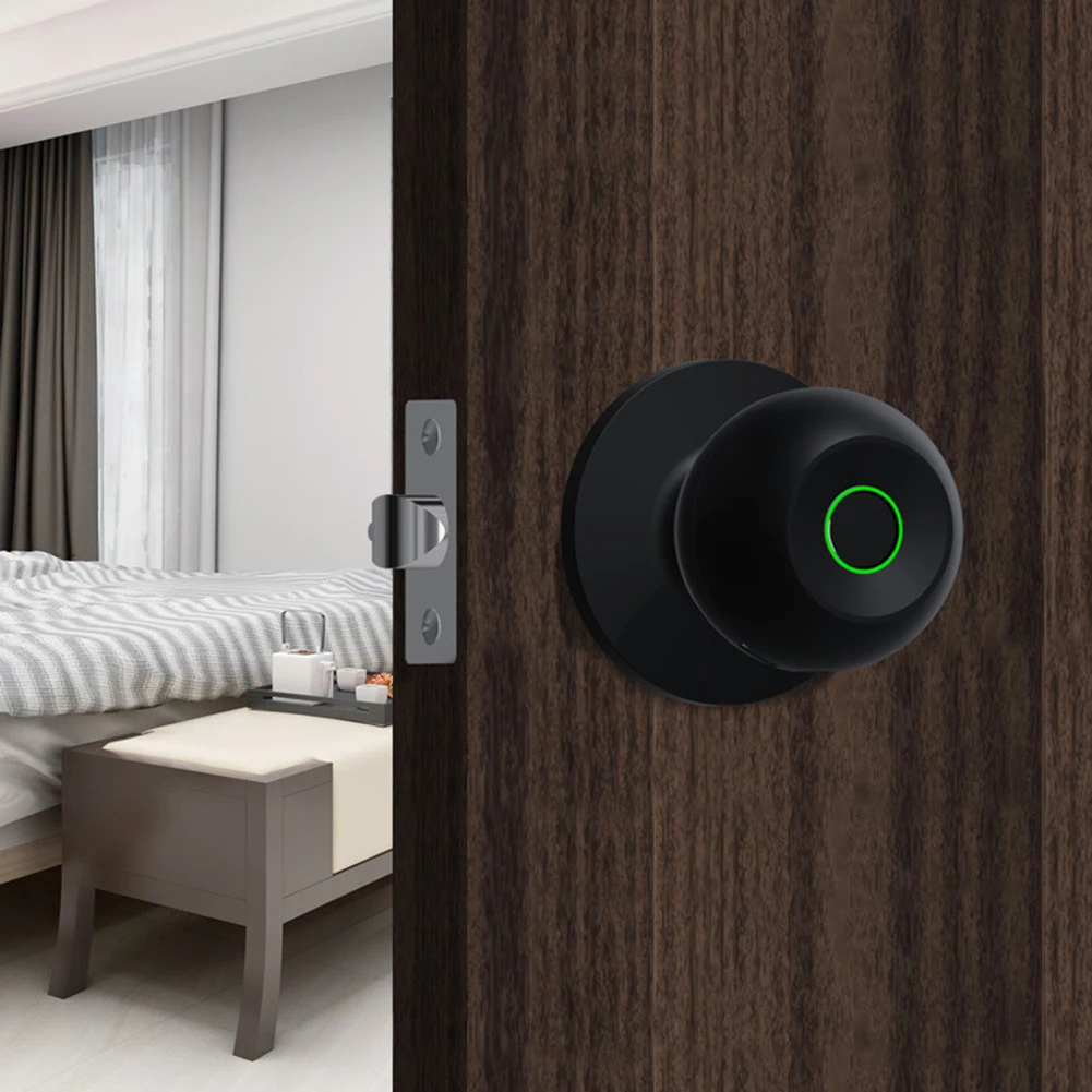 Biometric Fingerprint Smart Door Lock Tuya APP Control Electronic Digital Password Lock Security Keyless Entry Knobs Unlock