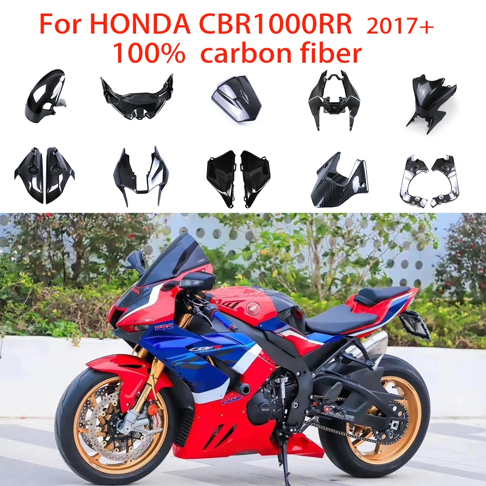 

For HONDA CBR1000RR 2017+ pure 100% carbon fiber motorcycle fairing kit cool motorcycle accessories with full fairing
