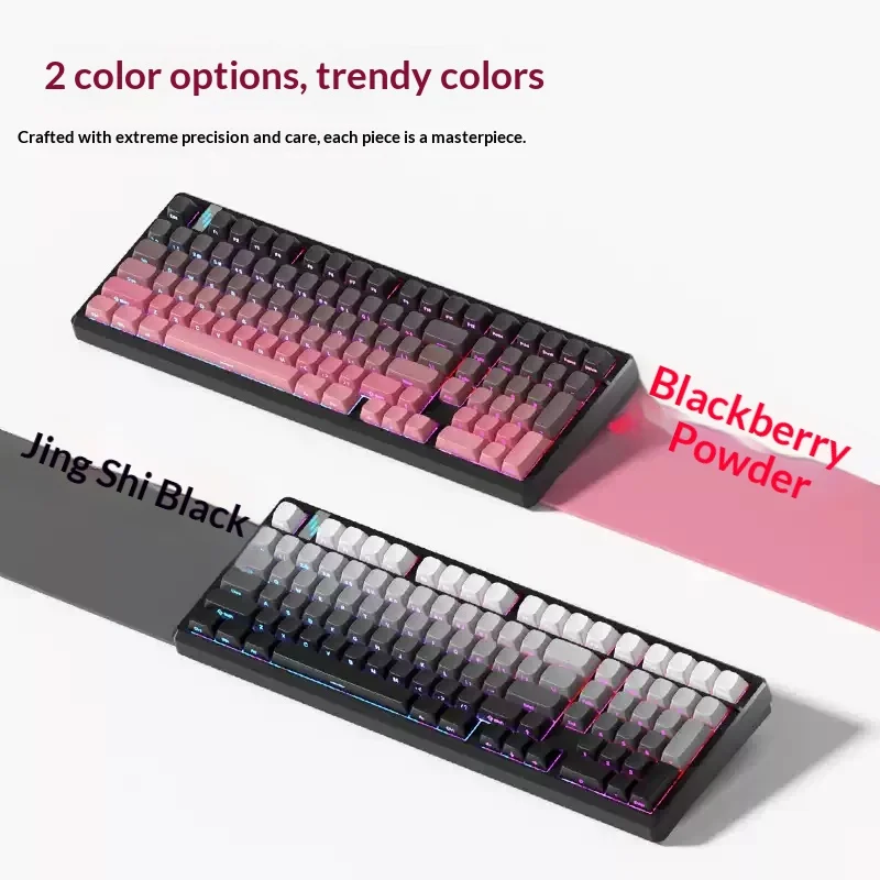 Newmine K98 Mechanical Keyboard Tri Mode Hot Swap Gasket Wireless Keyboard PBT two-color injection molding 8000mAh battery Pc