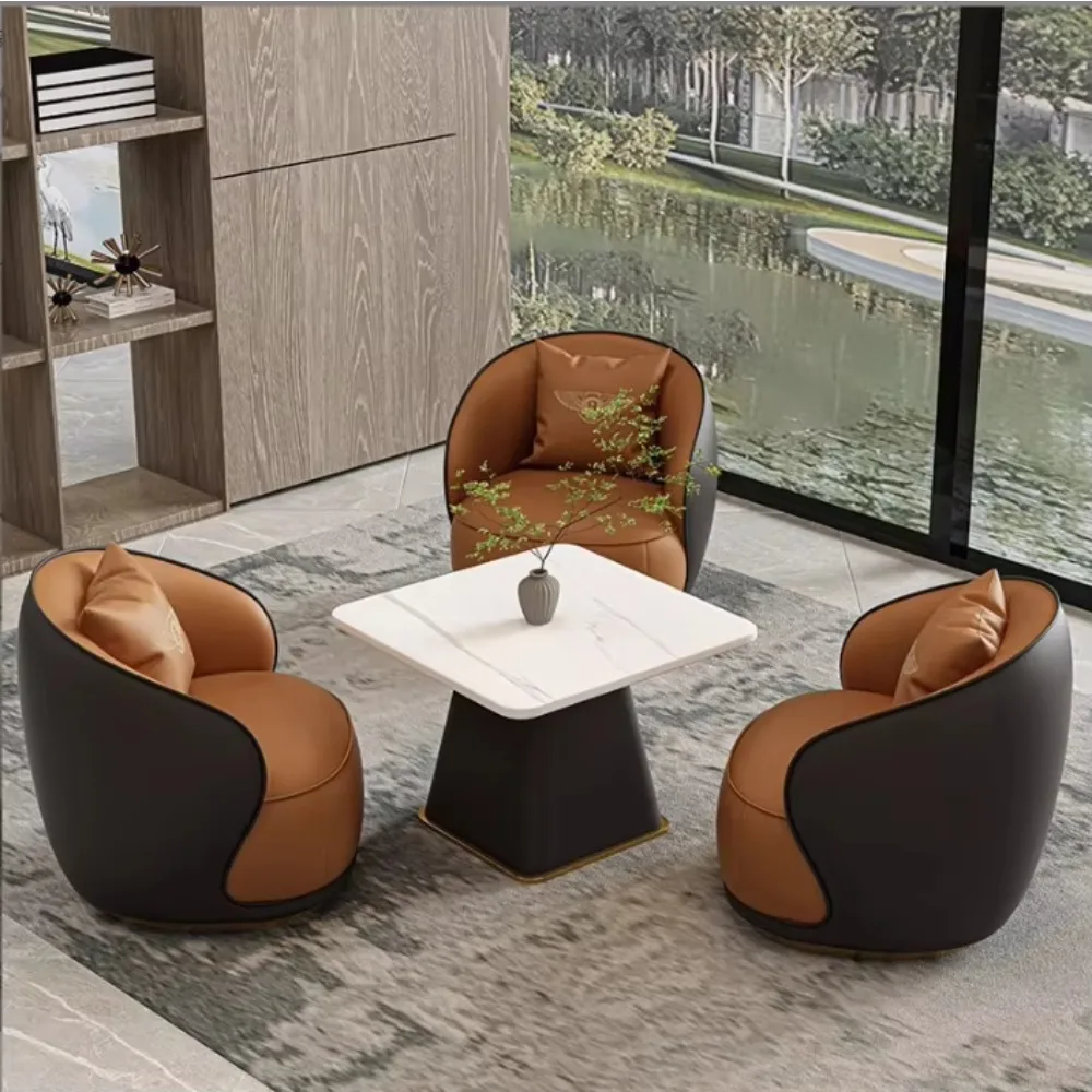 Modern Light Luxury Negotiation Rest Area Negotiation Sofa Beauty Salon Reception Sofa