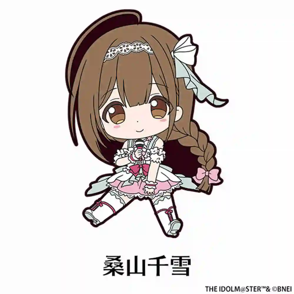 Anime Fans Gifts TTHE IDOLM@STER  Cute Kawaii HD Character Shimamura Uzuki Acrylic Keychain Decoration About 6cm