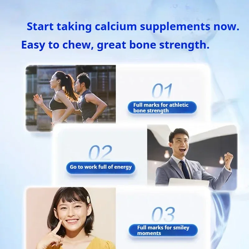 45Days Milky Calcium Chewable Tablets Vital for Height Growth and Also Ensure The Overall Health of Bone Muscle for Kids