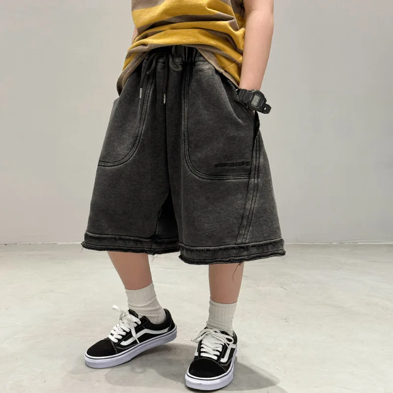 Baoduo children's shorts spring and summer children's five-point pants 2025 new summer sports pants