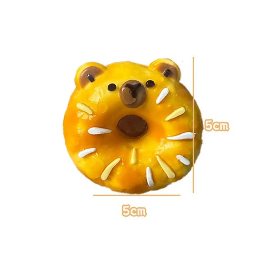 실리콘 소재 카피바라 핀치 토이 크림 머드 느낌 슬로우 라이징 스퀴즈 토이 슈퍼 감압 핀치 스트레스 해소 장난감