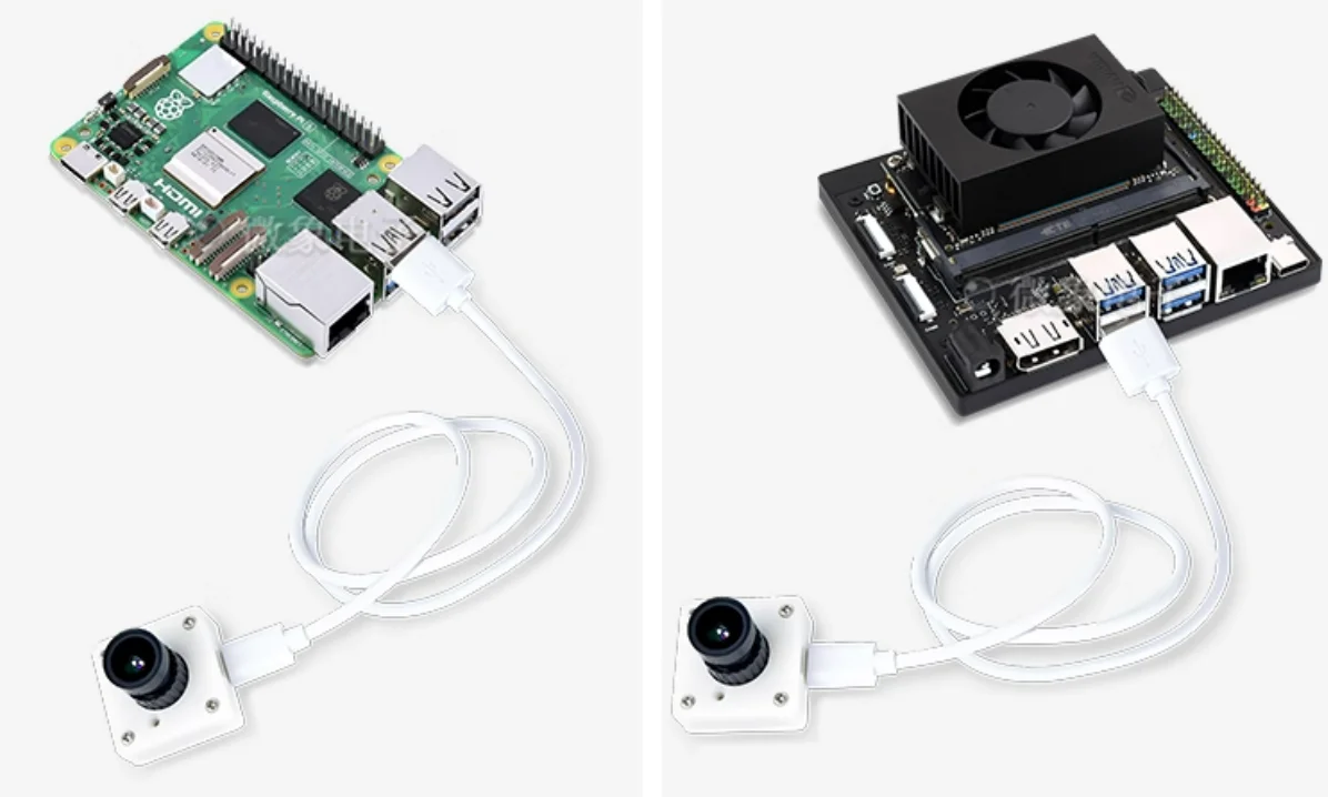 5MP USB UVC Camera IMX335 Sensor, 102° FOV M12 Lens, Type-C/4P Terminal, Low Light WDR, for PC Raspberry Pi Jetson
