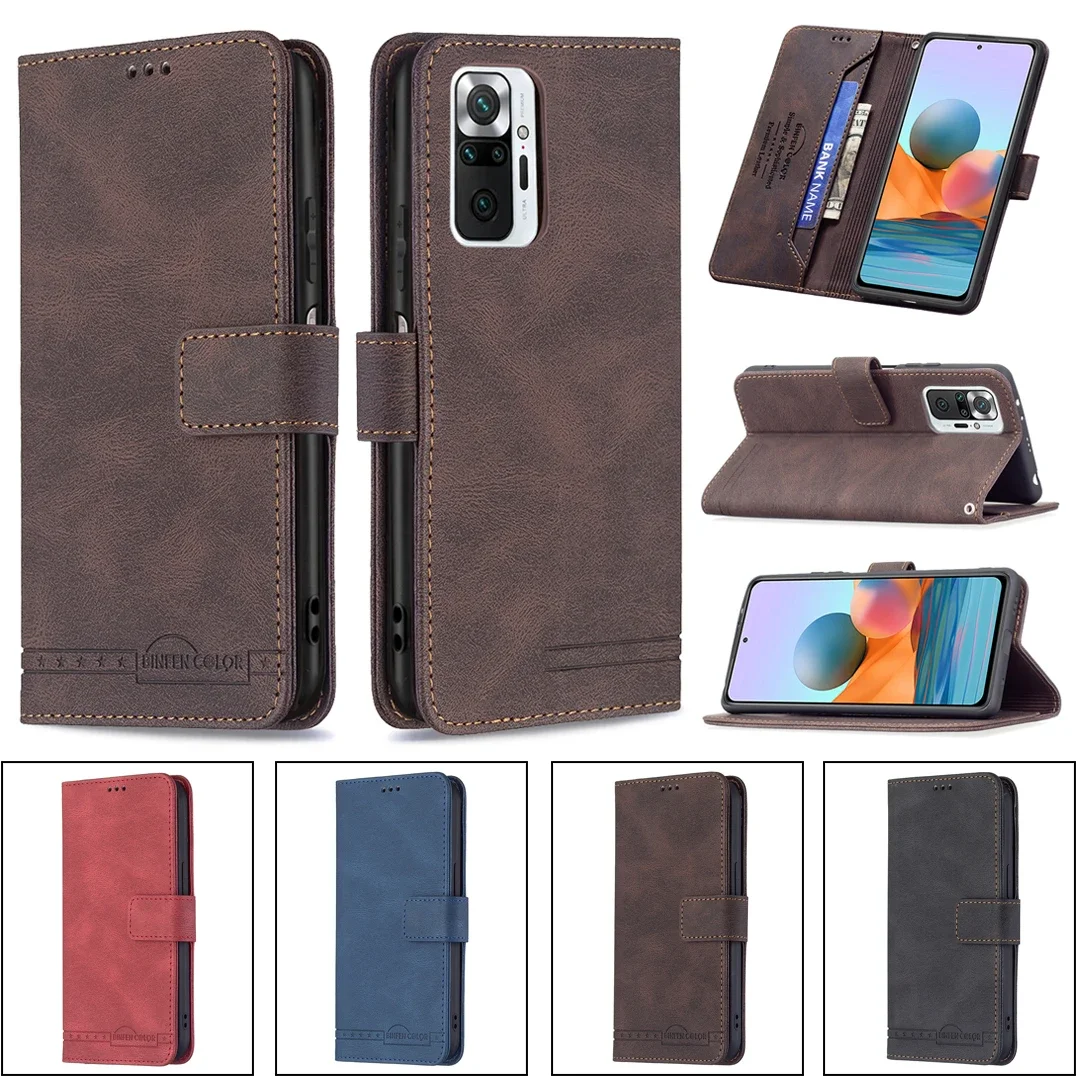 24&Dark Magnetic Leather Case Anti-fall Flip Wallet Phone Case For Xiaomi11/11i/11T/12 LITE Redmi K30S K40 PRO POCO F3 M3 X3 NFC