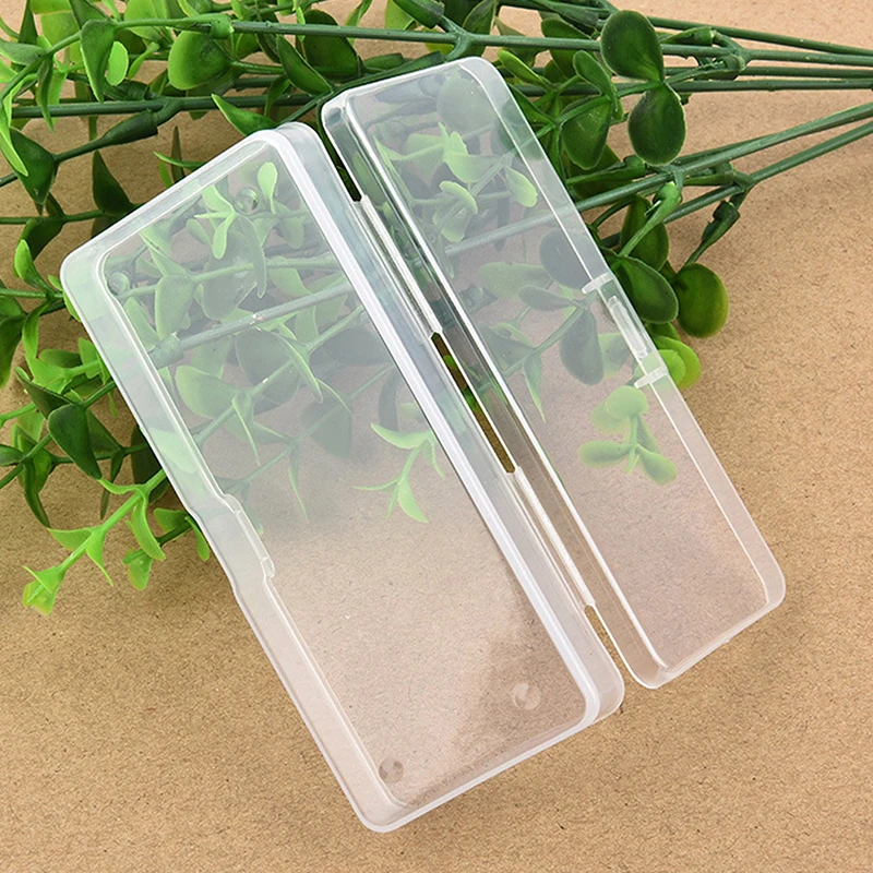 1PC Transparent Plastic Storage Box Sauce Bottle Fruit Fork Storage Box Empty Storage Box Jewelry Rectangle Case