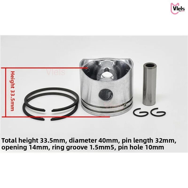 40mm Piston Ring Kit For Oleo Mac 940 941C GS410 GS940 BC420 Sparta 42 44 440S Chainsaw Brushcutter Piston Pin Clips Replacement