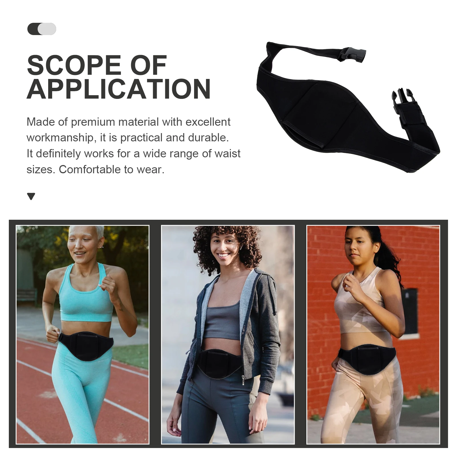 

Mic Belt for Fitness Instructors Premium Mic Waist Pouch Holder for Stage Dancing Yoga Cycling Instructor Microphone Holder