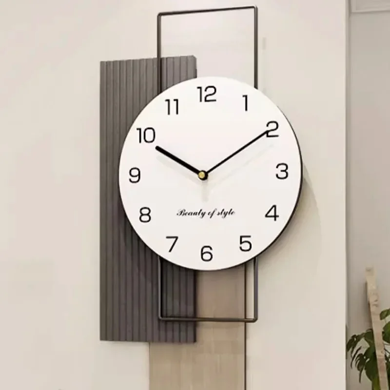 Silent Living Room Wall Clock Modern Design Metal Room Creative Wall Clock Large Horloges Murales Decorating Items