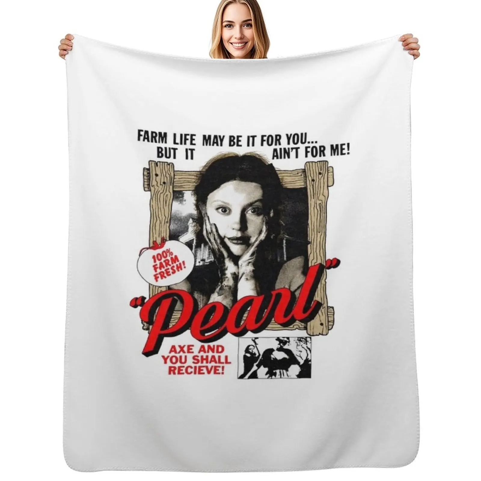 Copy of X Movie, Ti West Throw Blanket Machine Washable Soft Warm Blanket