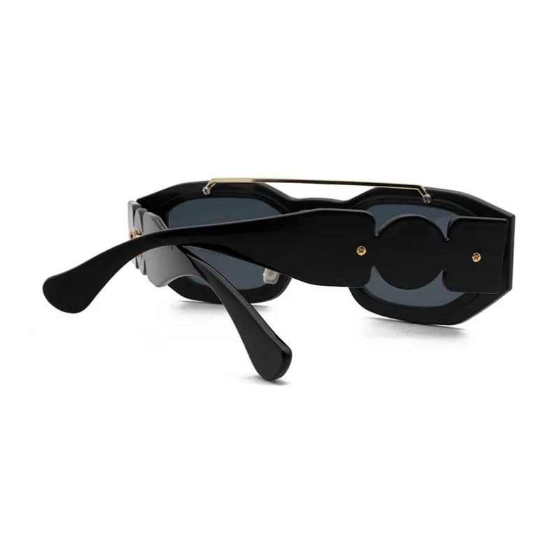 Rectangle Brand Designer Men Driving Sunglasses Oculos De Sol Masculino Square Outside Steampunk  Unisex Gradient UV400 Lens image 4