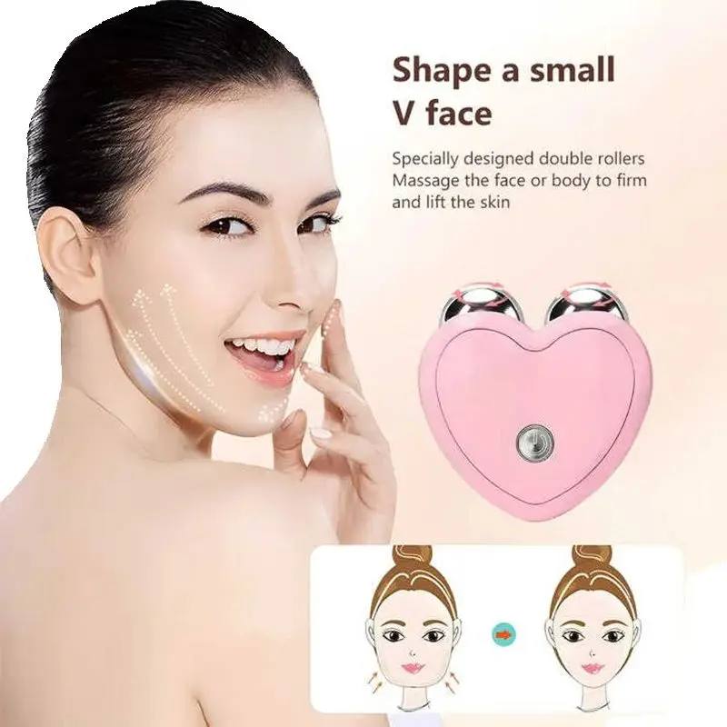 

Mini Face Massager Skin Tightening Facial Lifting Roller Beauty Instrument