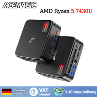 ACEMAGIC E3B Mini PC ΑΜD Ryzen 5 7430U 16GB RAM/512GB SSD Mini Desktop Studio WiFi 6/BT 5.2/4K Triple Display/VESA Supported