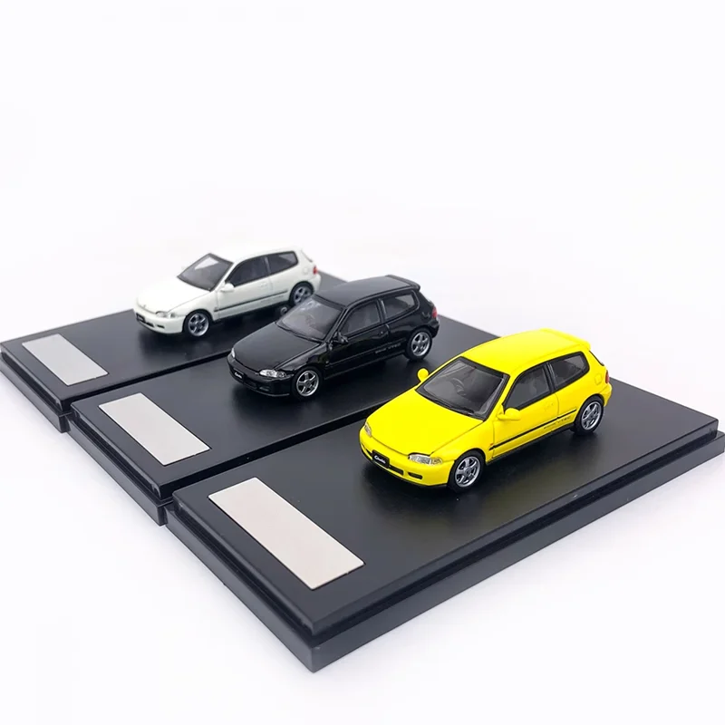 

ЖК-дисплей 1:64 масштаб Civic EG6 сплав имитация модели автомобиля коллекция дисплей игрушки подарки сувениры