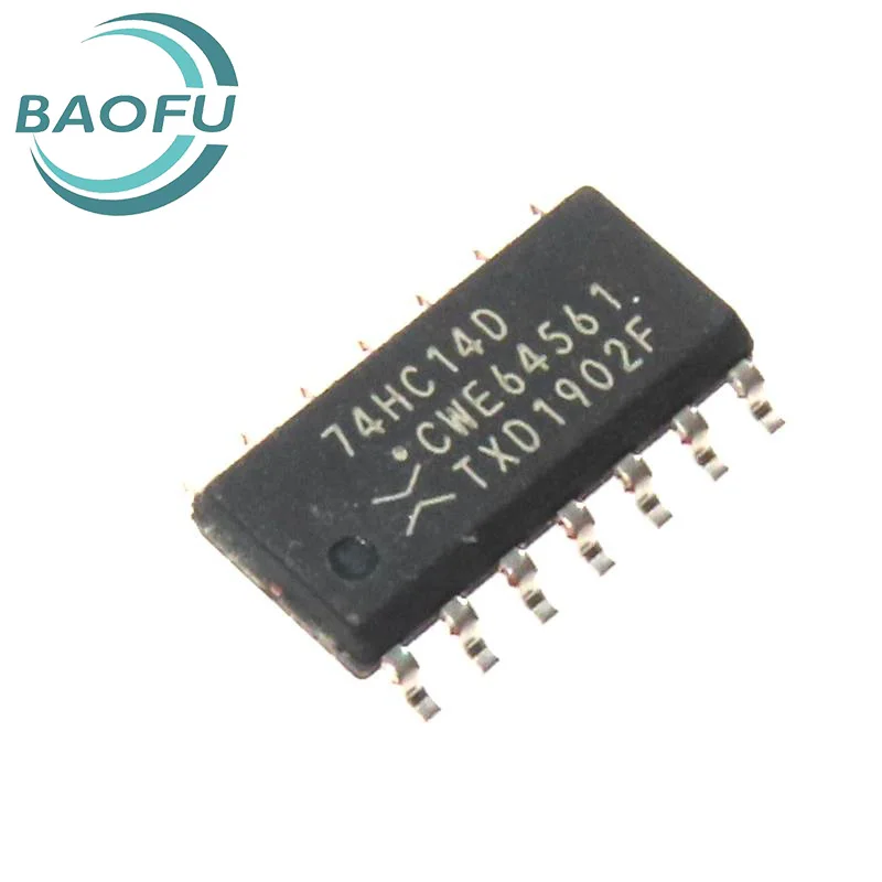 Neu importierter Original 74HC14d SOIC-14 Sechskanal-Wechselrichter-Logik-IC