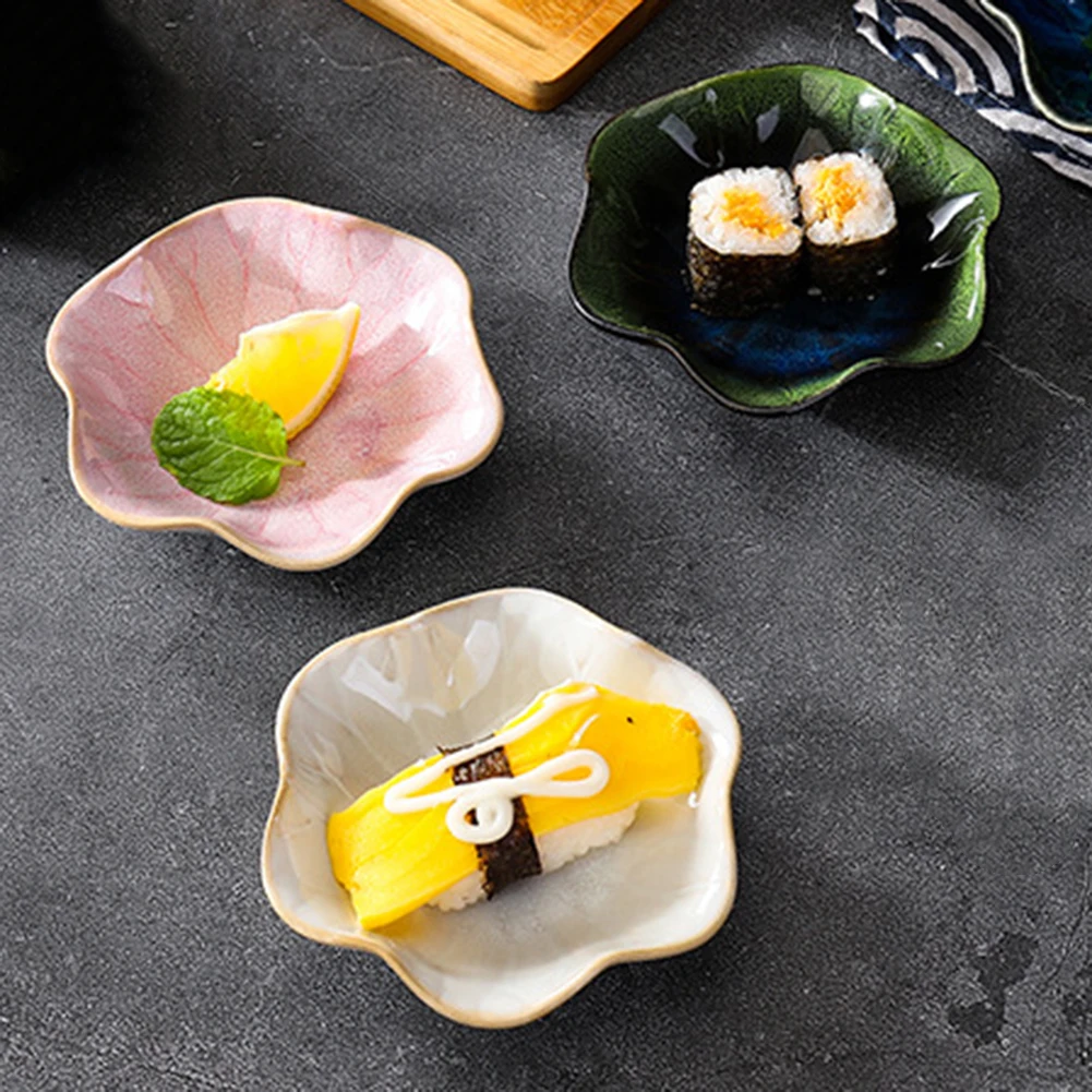 Versatile Ceramic Jewelry Dish For Rings Entryway Key Tray For Table Japanese Ceramic Dipping Bowls Small Round Soy Sauce Dish