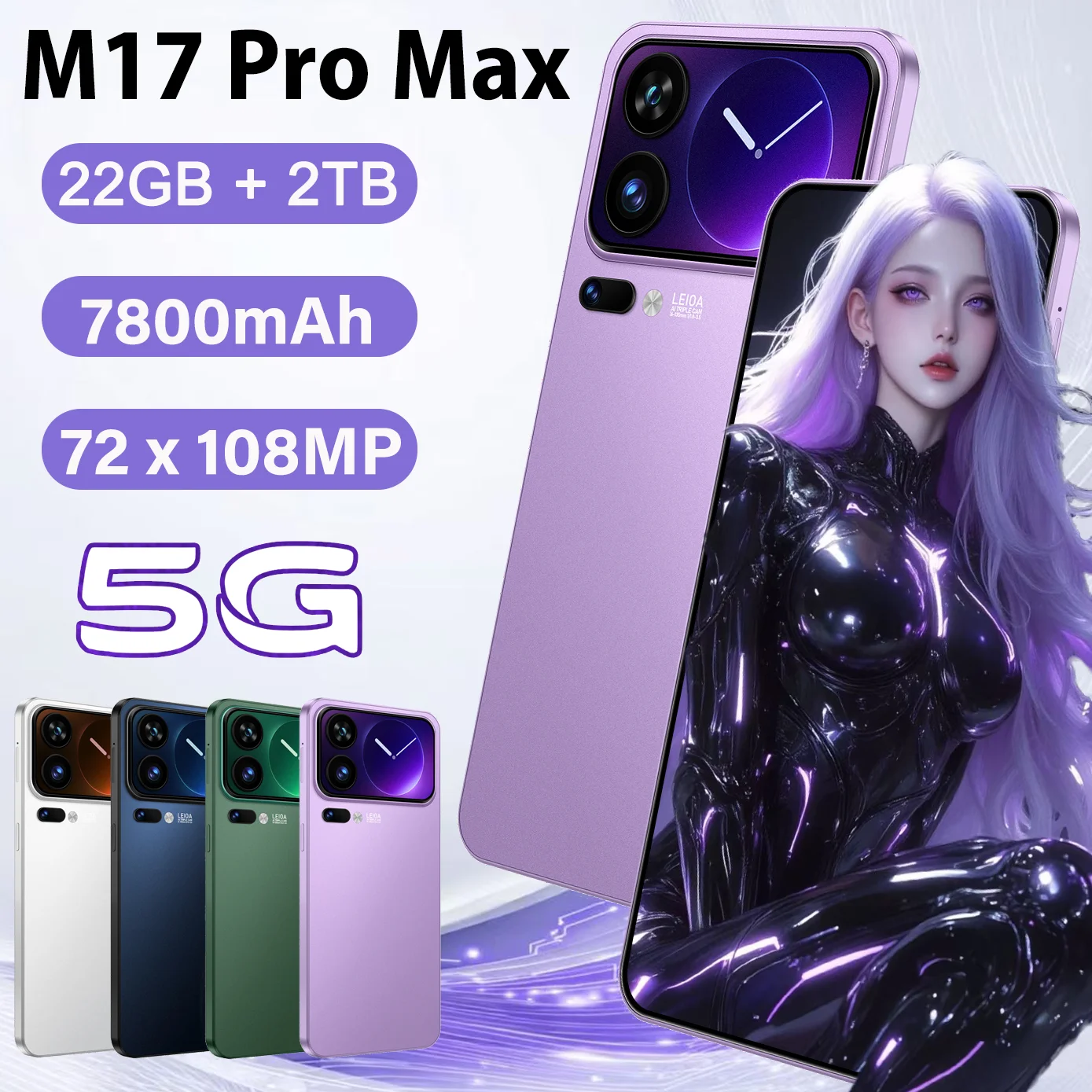 Capa de Silicone Premium para SNS M 17 Pro Max - Original