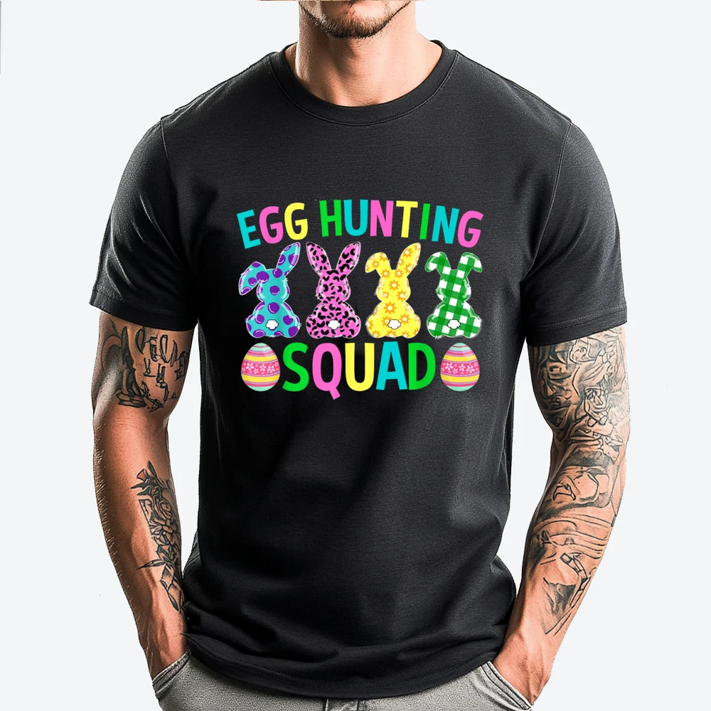 

Egg Hunting Squad Crew Family Happy Easter Day Funny Shirts New In Tops And T-Shirts Japan Style