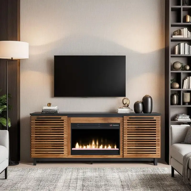 69" Fireplace Tv St… - image