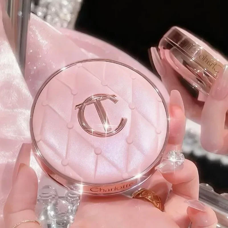 Charlotte Tilbury Shimmer Powder Air Cushion Setting Spray Love Zweifarbiges Puder Rouge White Moonlit Glow Powder Marken-Make-up