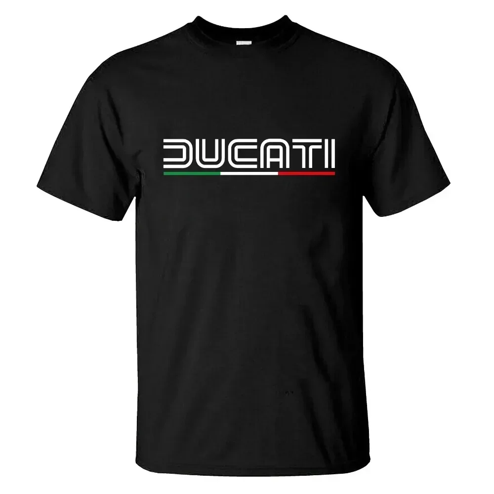 2024 Fashion New Mens T Shirt Limited Ducati Corse Logo Graphic T-Shirt for Men Extra Large Sports Tops Breathable Streetwear