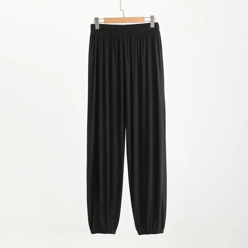 Modal Men's Leg Binding Mosquito Proof Pants Sleeping Pants and Home Pants Casual and Versatile Lantern Pants Fall and Winter
