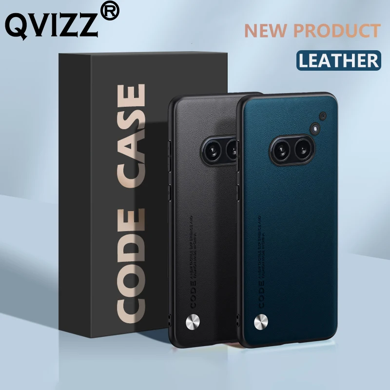 Leather Case for Nothing Phone (2a) Luxury Carbon Fiber Matte Silicone Protection Full Len Phone Cover NothingPhone2a A142 Coque