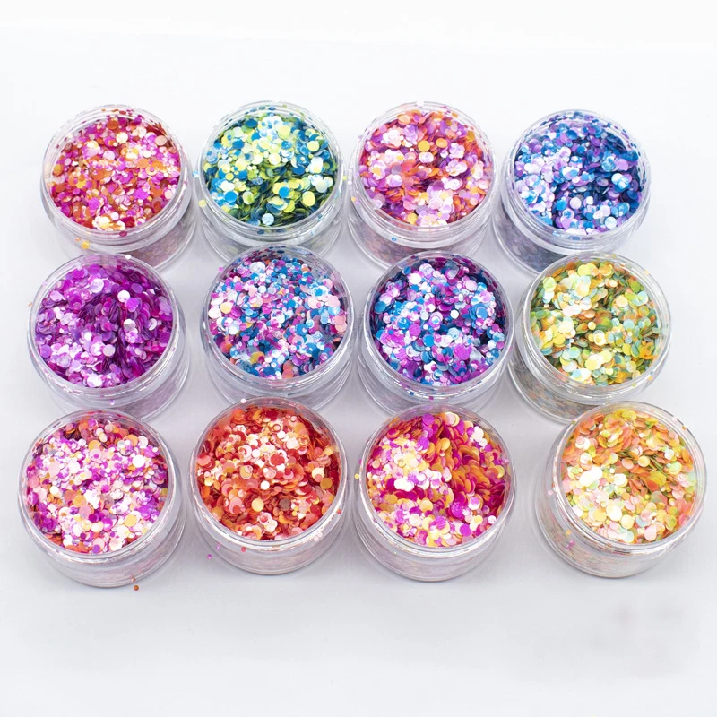 500g 1kg Mix Color Size Matte Glitter Eye Face Crafts Nail Art Body Purple Sequins Chunky Bulk Wholesale Powder