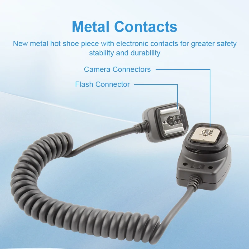OC-E3 Off Camera Flash Cable Hot Shoe Cord Sync Remote Focus Cablefor Canon 580EX Flashlight
