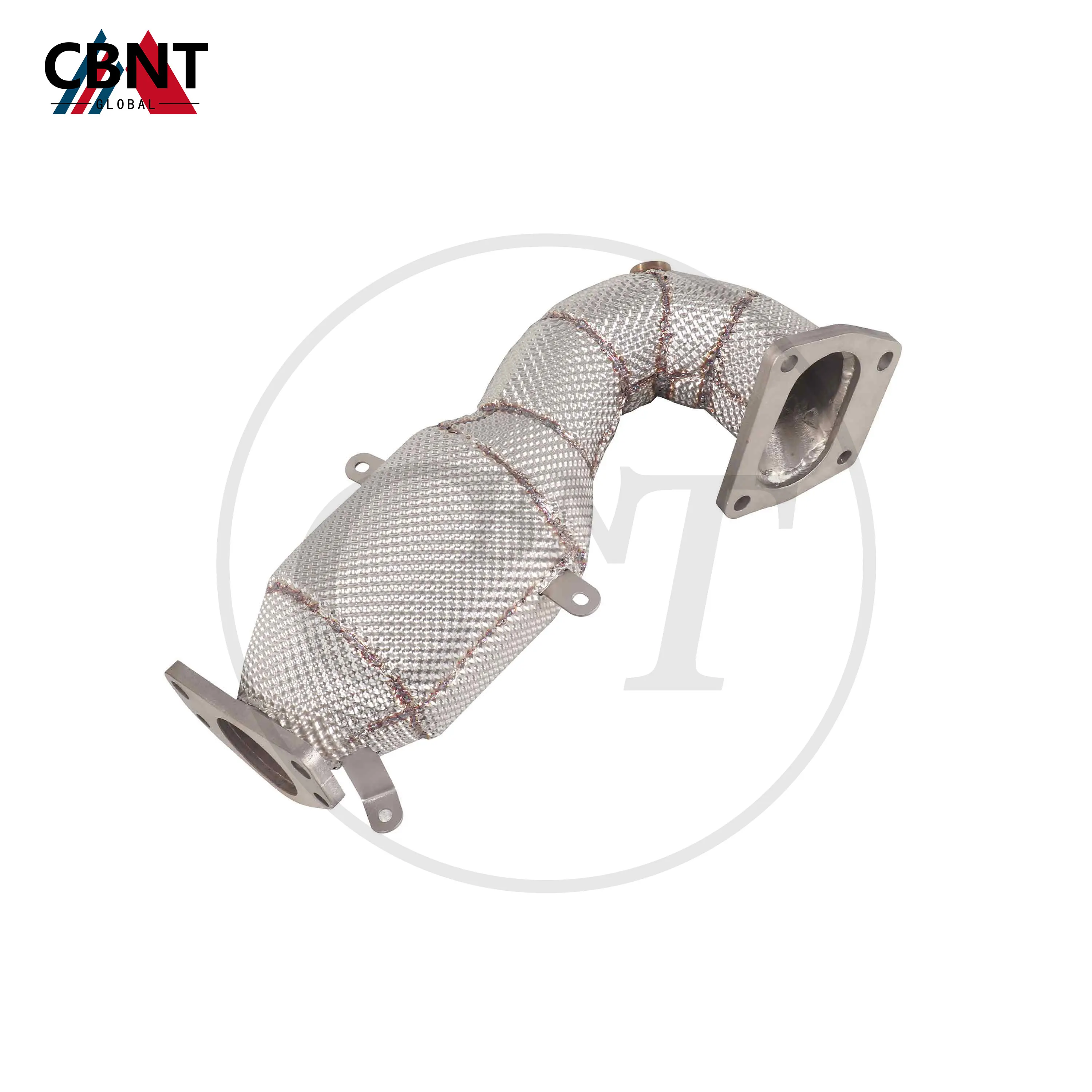 

CBNT Exhaust Pipe with Heat Shield Downpipe for Fiat Abarth 595 1.4T Exhaust Header with Catalytic Converter Exhaust System