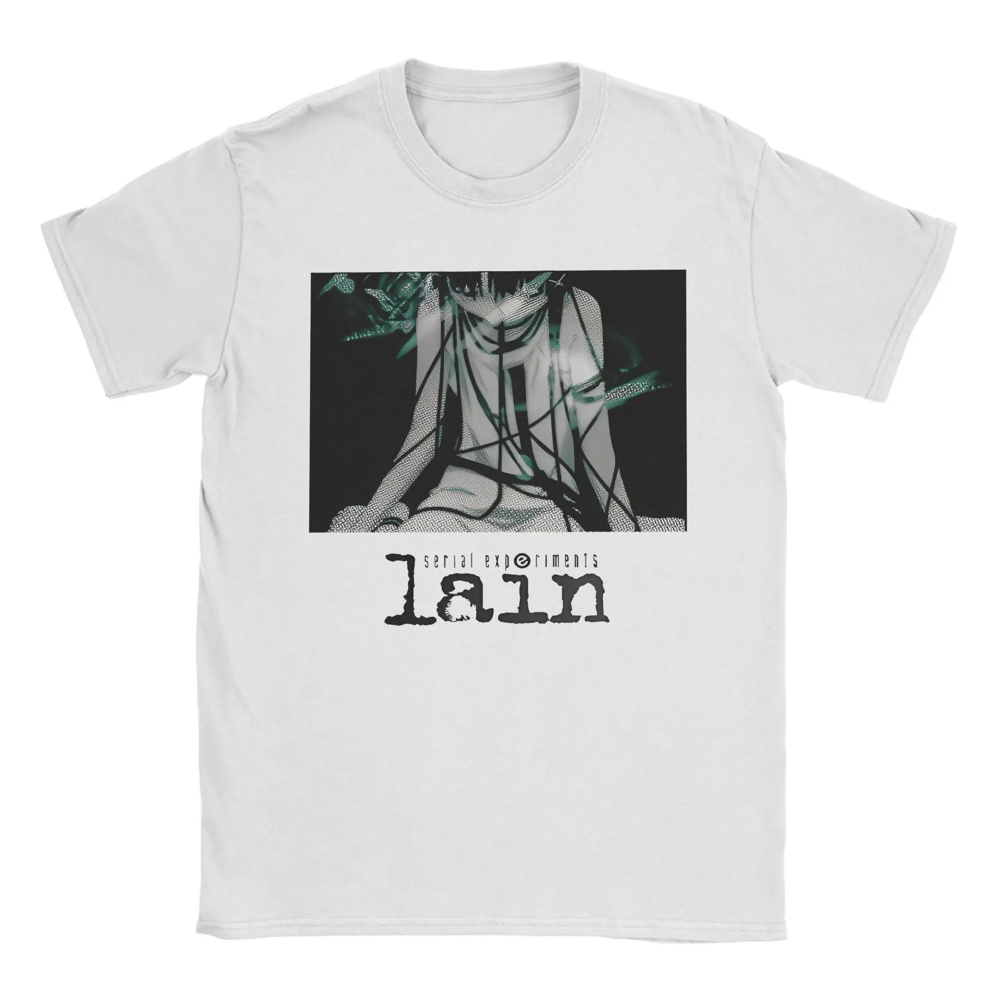 Men Women T-Shirts Serial Experiments Lain 4 Cool Cotton Tees Short Sleeve Lwakura Sci Fi Manga T Shirt Crewneck Tops Plus Size