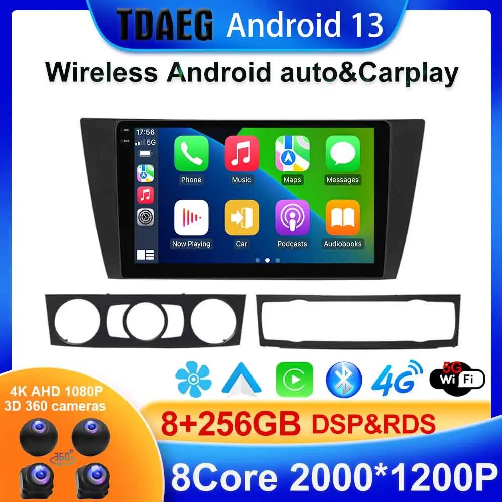 

For BMW 3-Series E90 E91 E92 E93 2005 - 2013 Car Radio Multimedia Video Player Navigation GPS Android 10 No 2din 2 din dvd