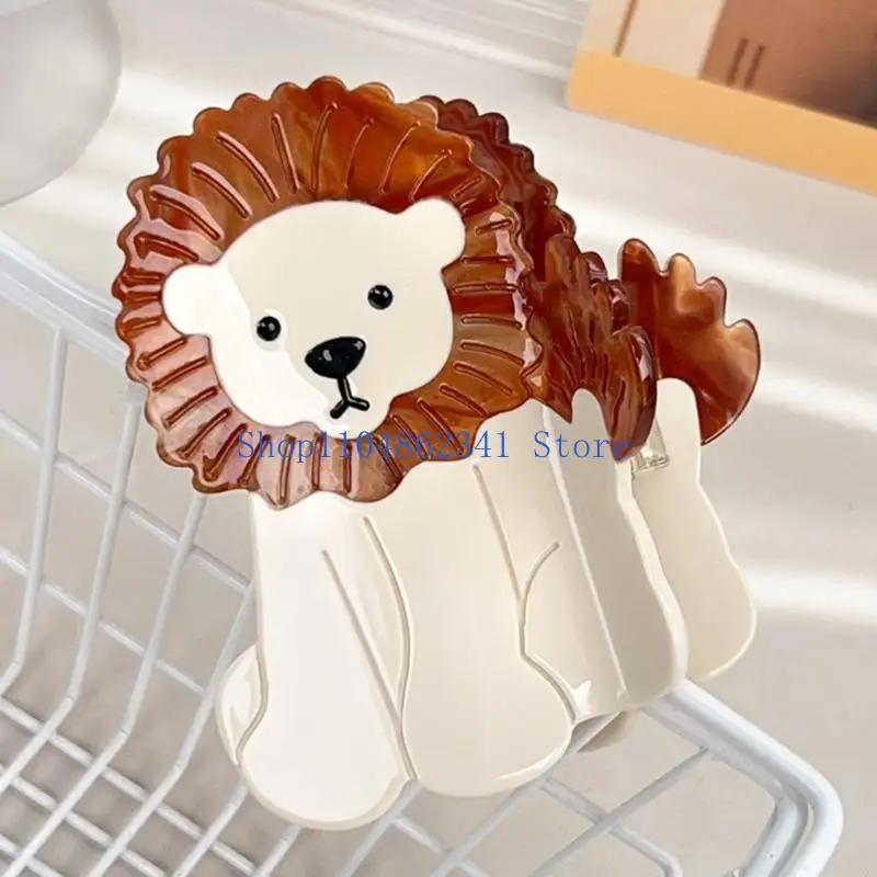 5asd Cartoon Duck Hair Clip Claw Acetate Barrettes for Women Practical Hold for Curly Hair Great for Outdoor Activities