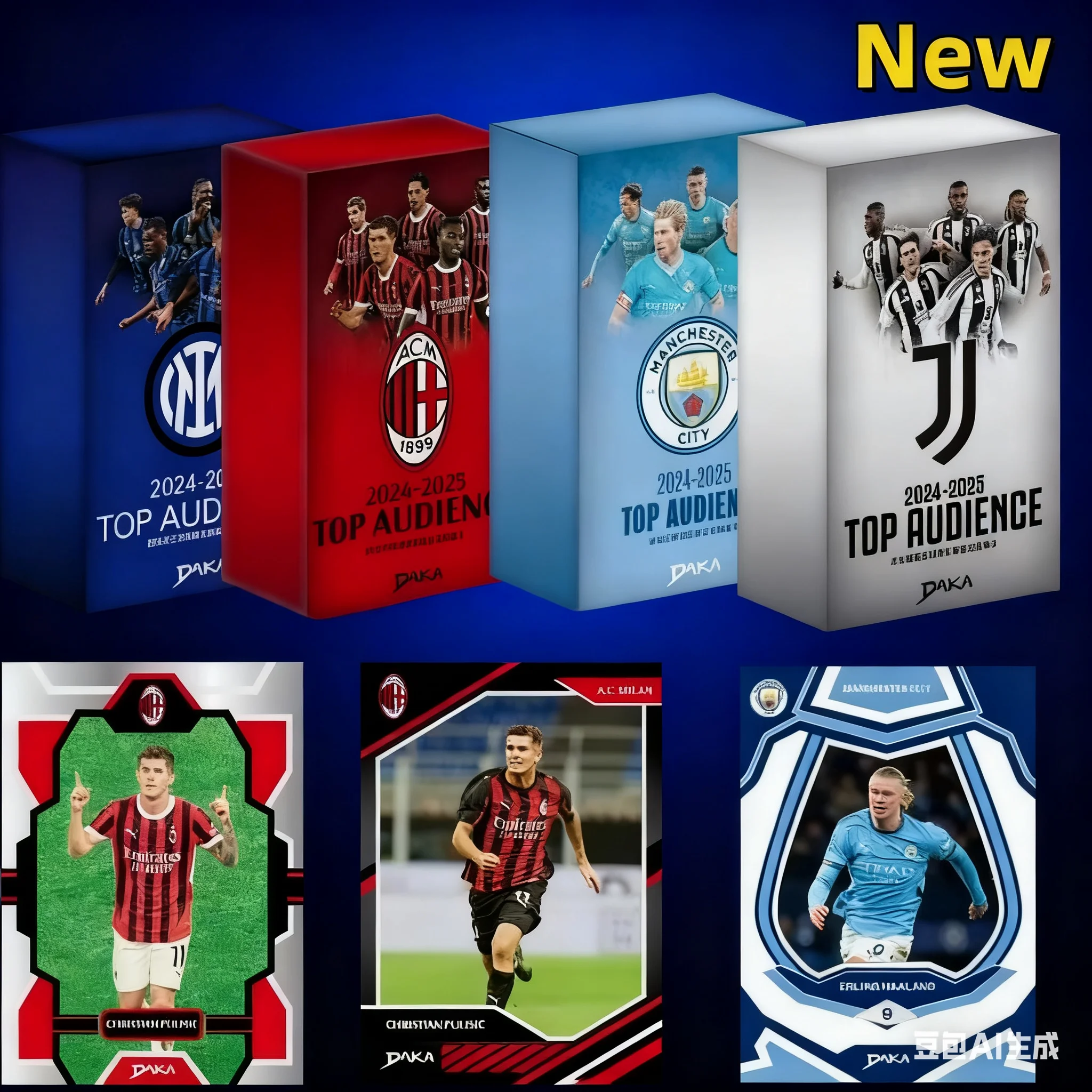 TOPPS كرة القدم ستار بطاقة Haaland كرة القدم يوفنتوس أعلى الجمهور كرة القدم ستار بطاقة توقيع جمع بطاقة لعبة بطاقة اللعب المشجعين هدية