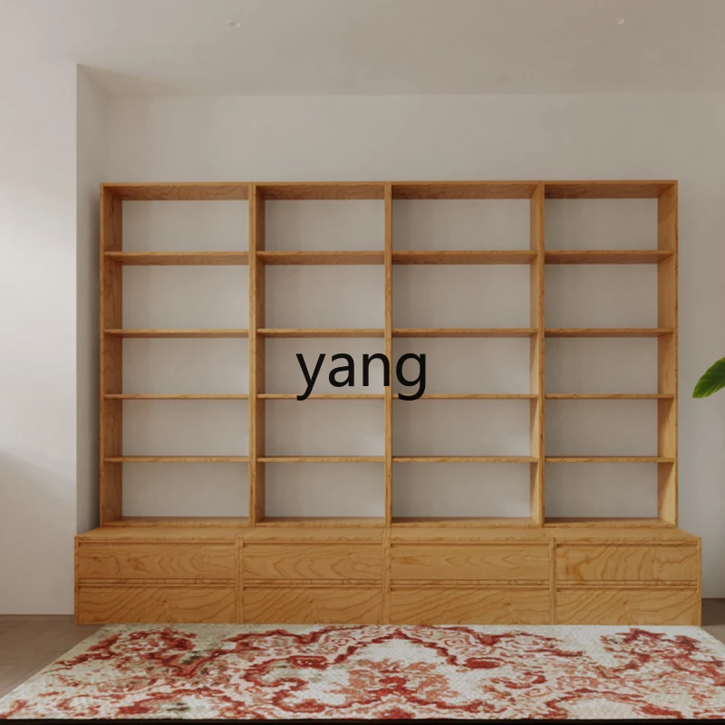 

YHM living room card seat integrated whole wall free combination floor bookshelf