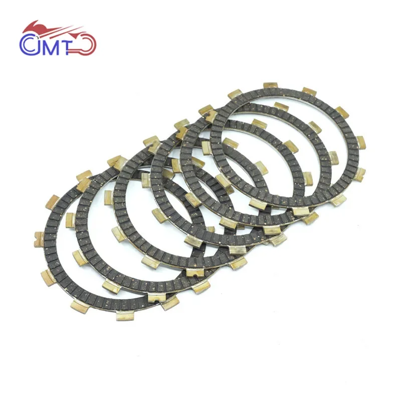 For Suzuki DF200E 1997-1999 DR200 1986-1988 DR200SE Jebel 1996-2013 TV125 Wolf 1992-1995 Clutch Friction Disc Plate Kit 6 Pieces