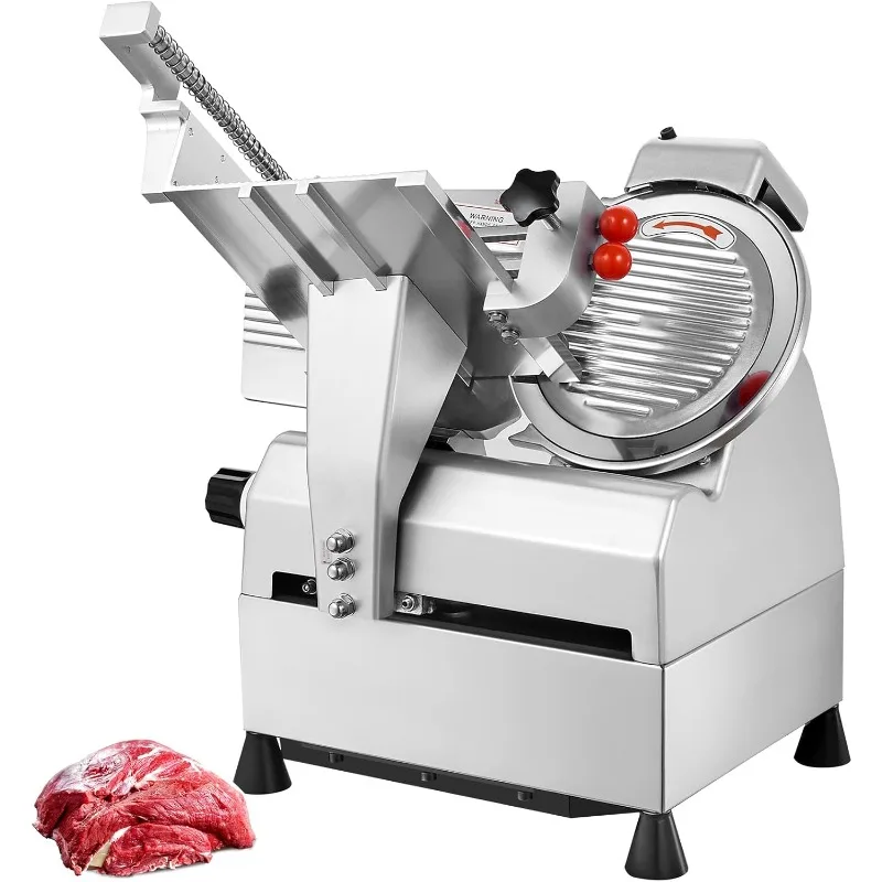 VEVOR Automatic Meat Slicer,540W Deli Slicer w/ Two 10