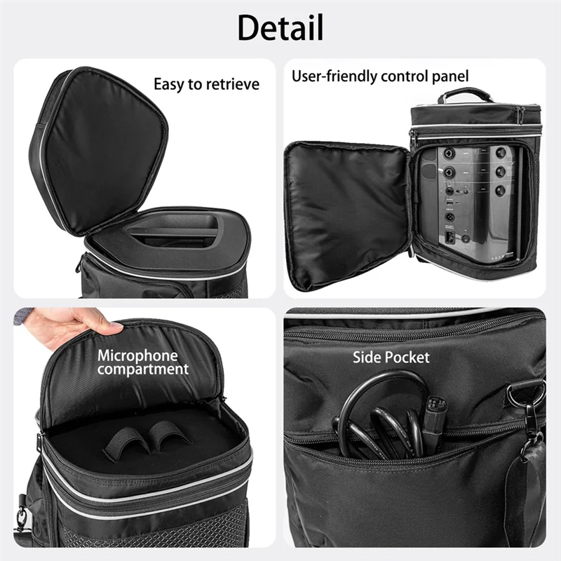 【عناصر ساخنة】حقيبة مكبر صوت بلوتوث مع أشرطة كتف - حقيبة حمل للسفر لمكبر صوت بلوتوث محمول BOSE S1 Pro