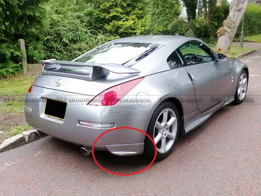 

suitable for Resr Bumper Extension for Nissan 350Z Nis Version 1 Carbon Fiber Rear Spats